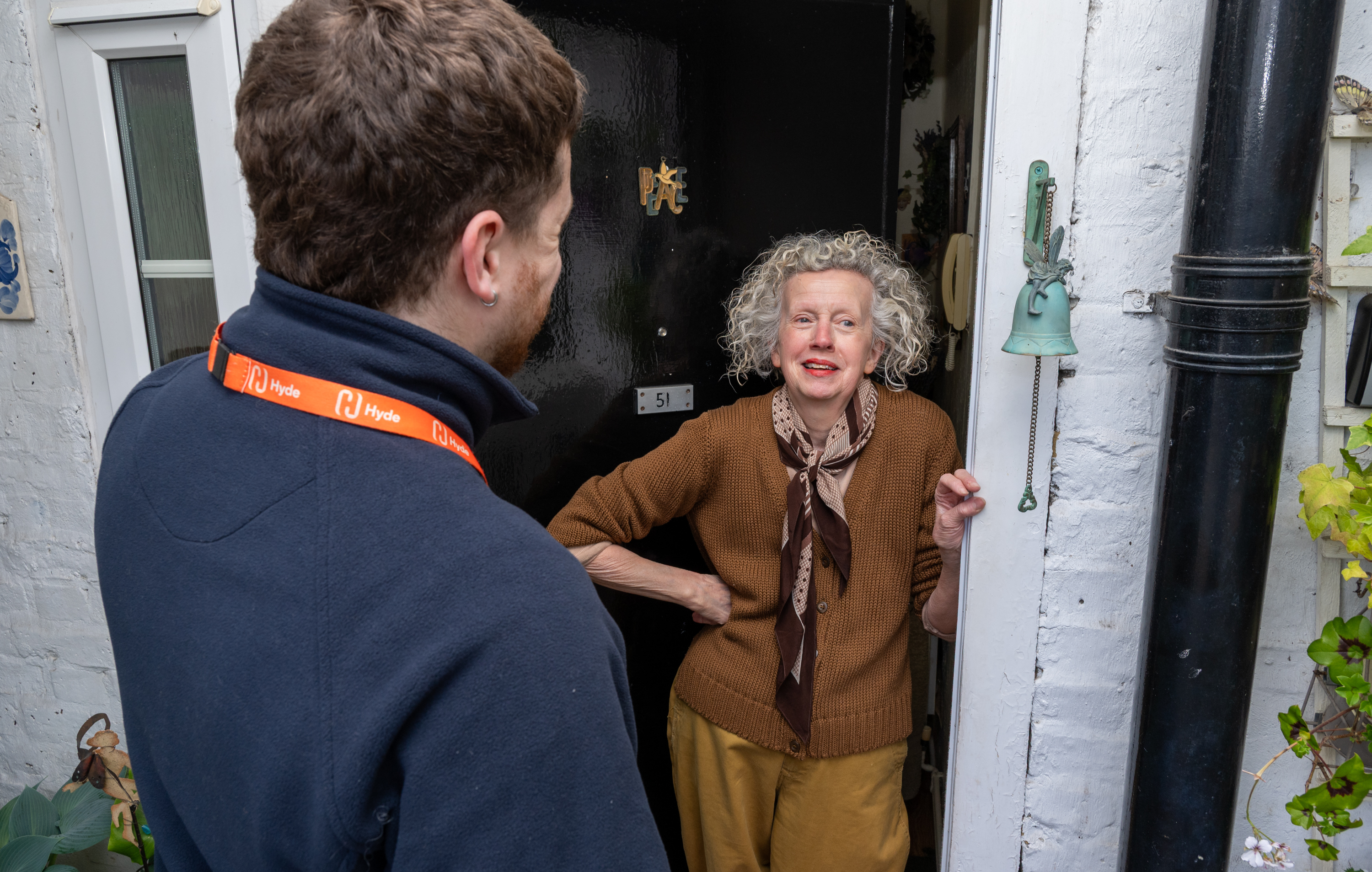 Customer Talking To Adam On Doorstep HH 019
