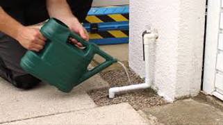 Frozen condensate pipe