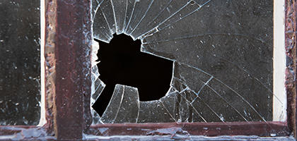 Smashed Glass Window Listing