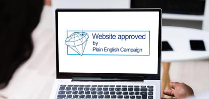 Plain English Campaign Crystal Mark Web Banner