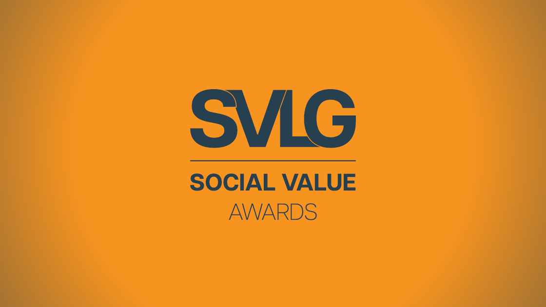 SVLG Social Value Awards Blue On Yellow SEO
