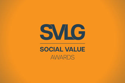 SVLG Social Value Awards Blue On Yellow SEO