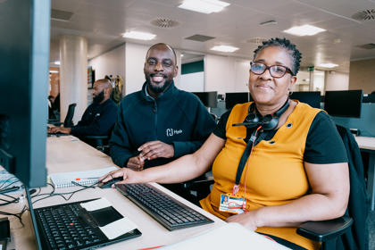 Customer service colleagues