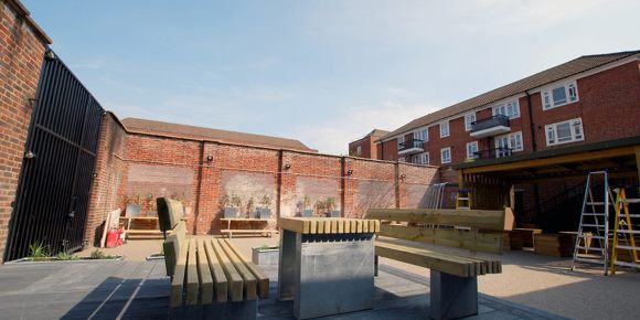 Old Laundry Outside Seating