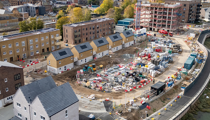 Rochester Riverside Pashing Hyde and Vistry reach highest point of latest phase at Rochester ...