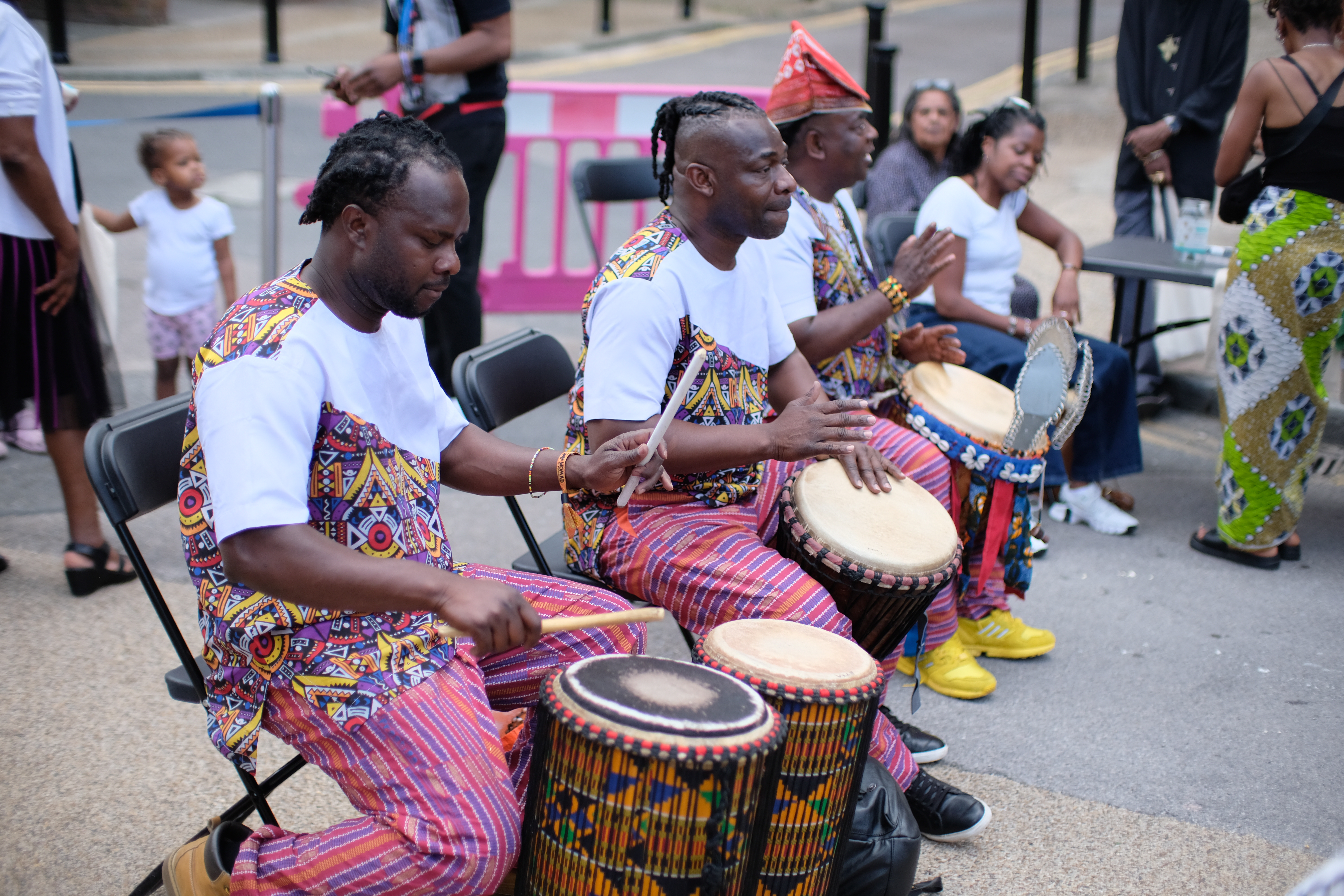 Old Laundry Reopening Event Drummers