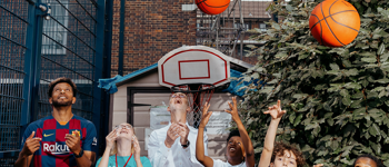 Andy And Children With Basket Balls SEO
